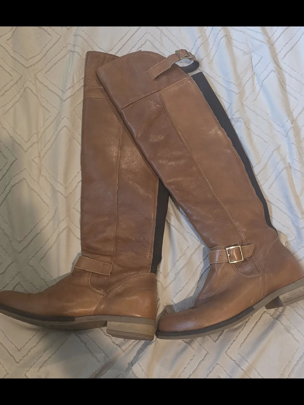 Aldo Cognac Over-the-Knee Riding Boots